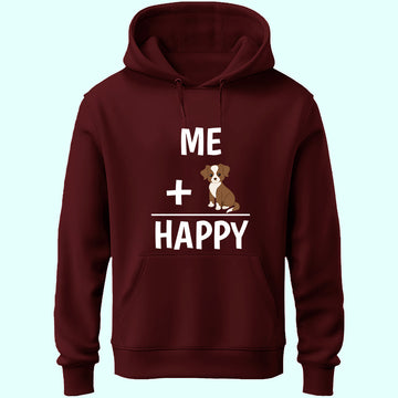 Me & Dog = Happy Unisex Hoodie
