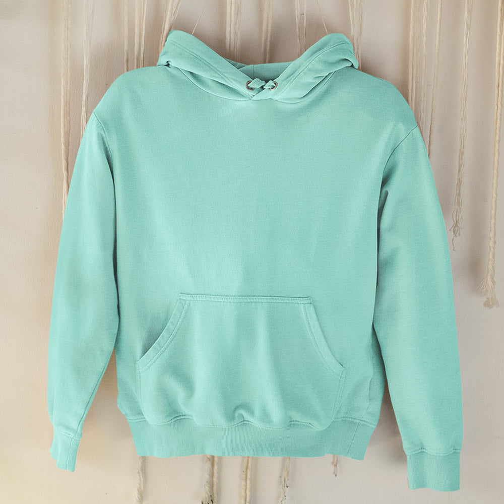 Plain mint green hoodie sale