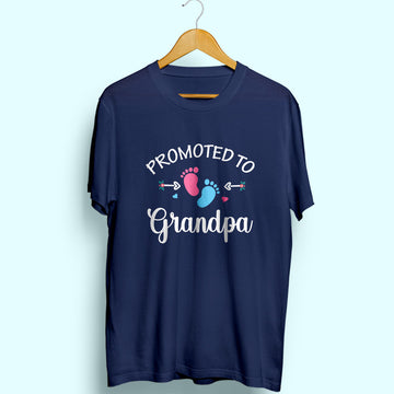 Promoted To Grandpa Half Sleeve T-Shirt
