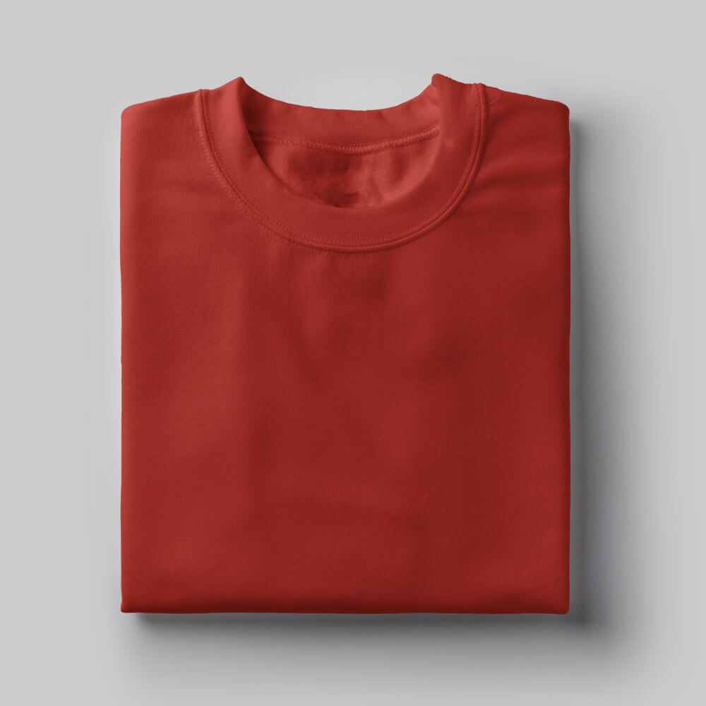 solid red t shirt