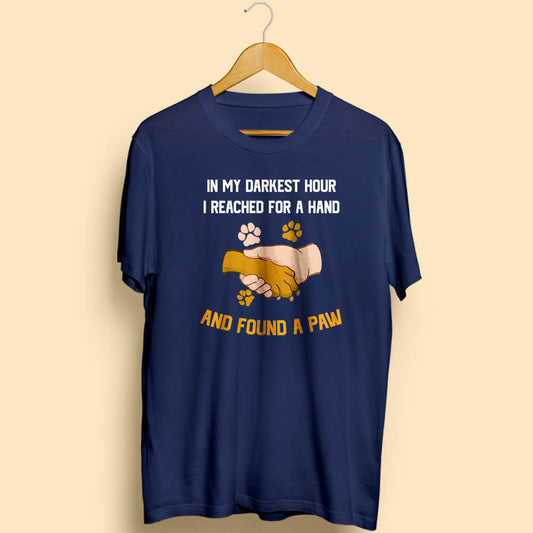 Found A Paw Half Sleeve T-Shirt - Soul & Peace