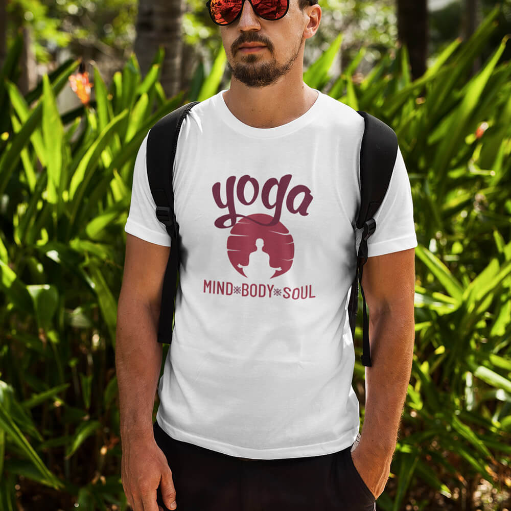 Yoga : Mind Body Soul Half Sleeve T-Shirt - Soul & Peace