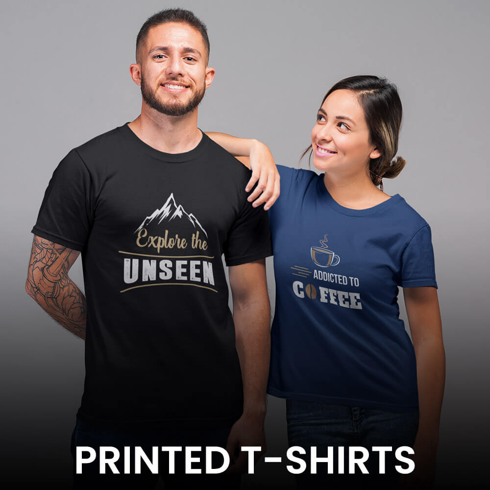 Printed Half Sleeve T-Shirts