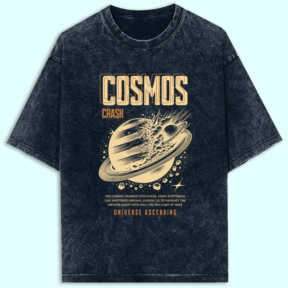 Cosmos Crash Acid Wash Oversized T-Shirt