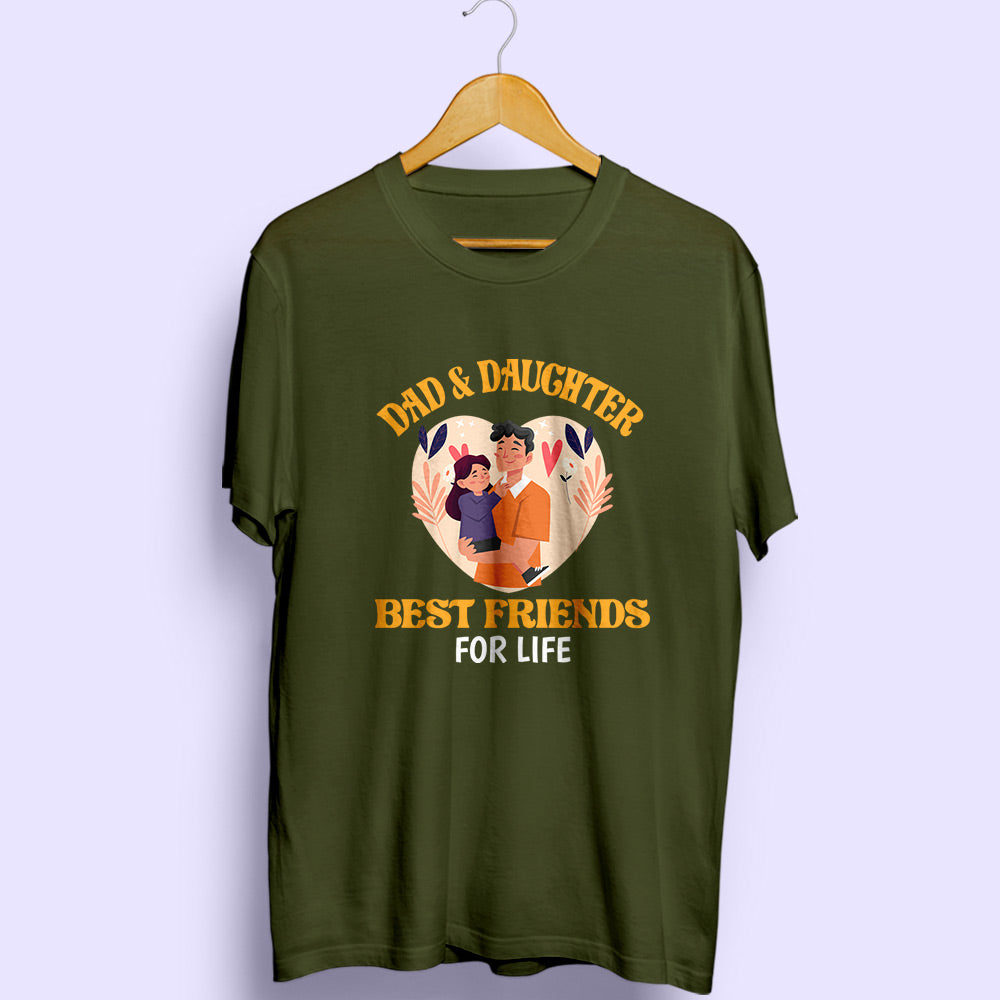 Dad & Daughter Best Friends Half Sleeve T-Shirt