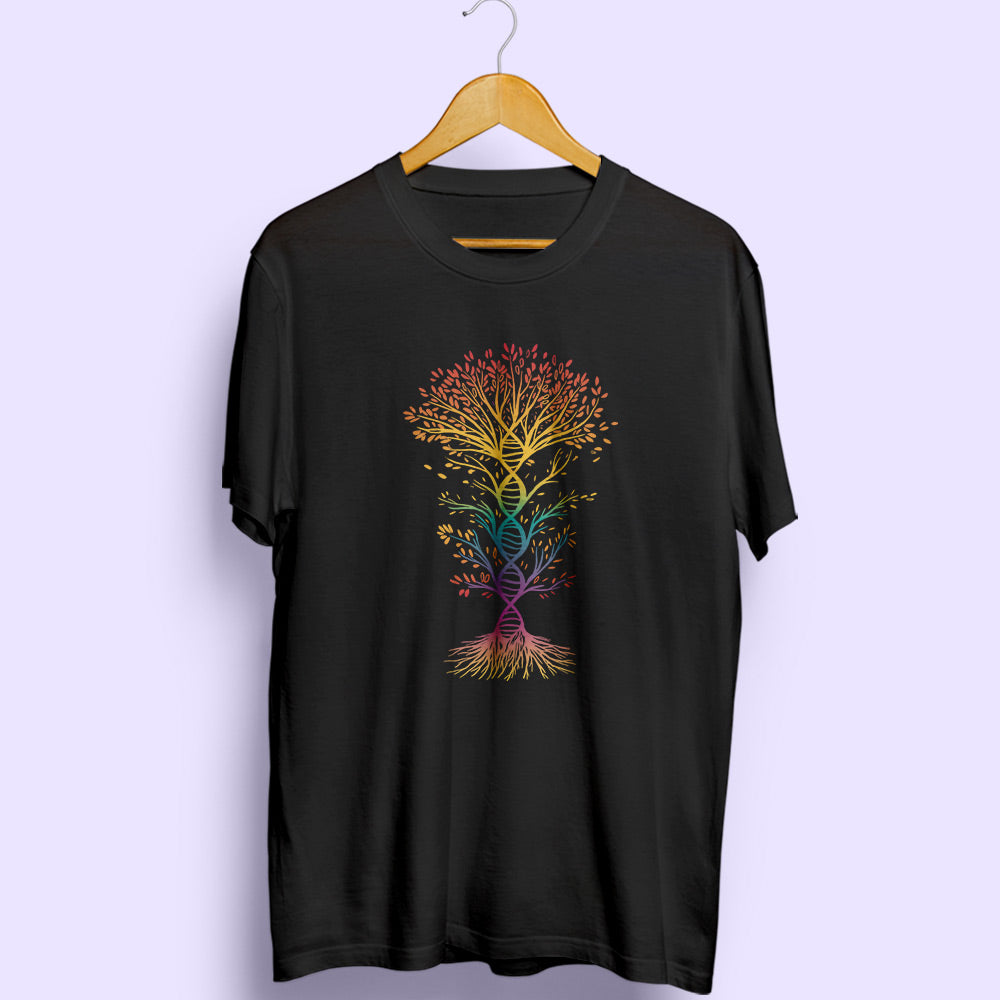 DNA Tree Half Sleeve T-Shirt - Soul & Peace