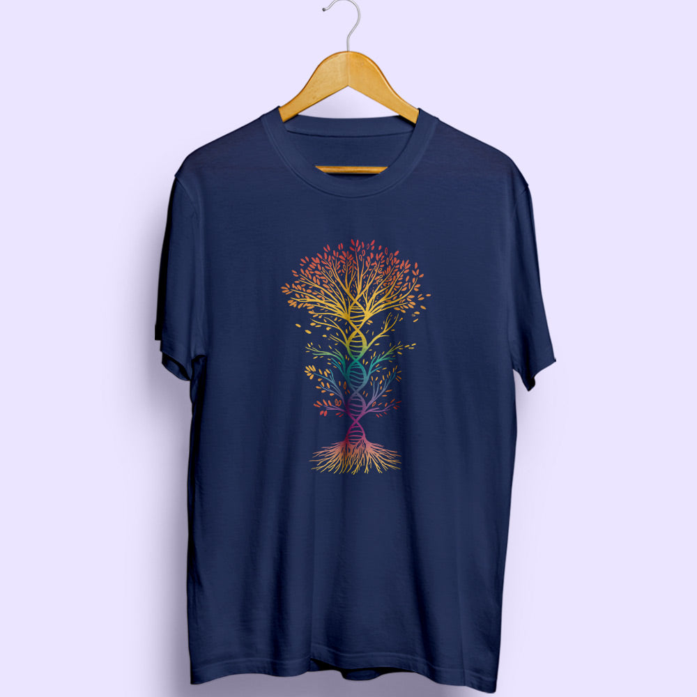 DNA Tree Half Sleeve T-Shirt - Soul & Peace
