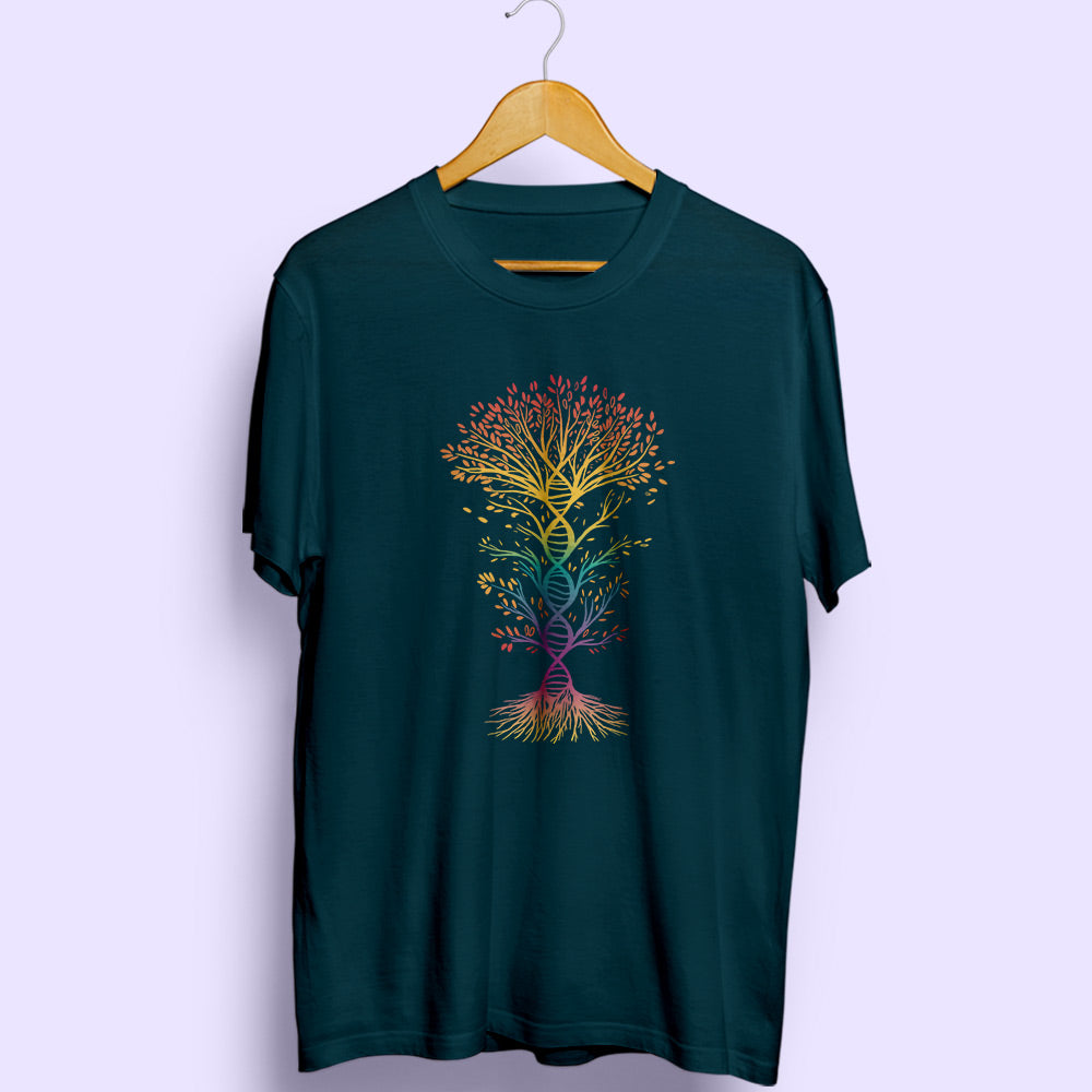 DNA Tree Half Sleeve T-Shirt - Soul & Peace