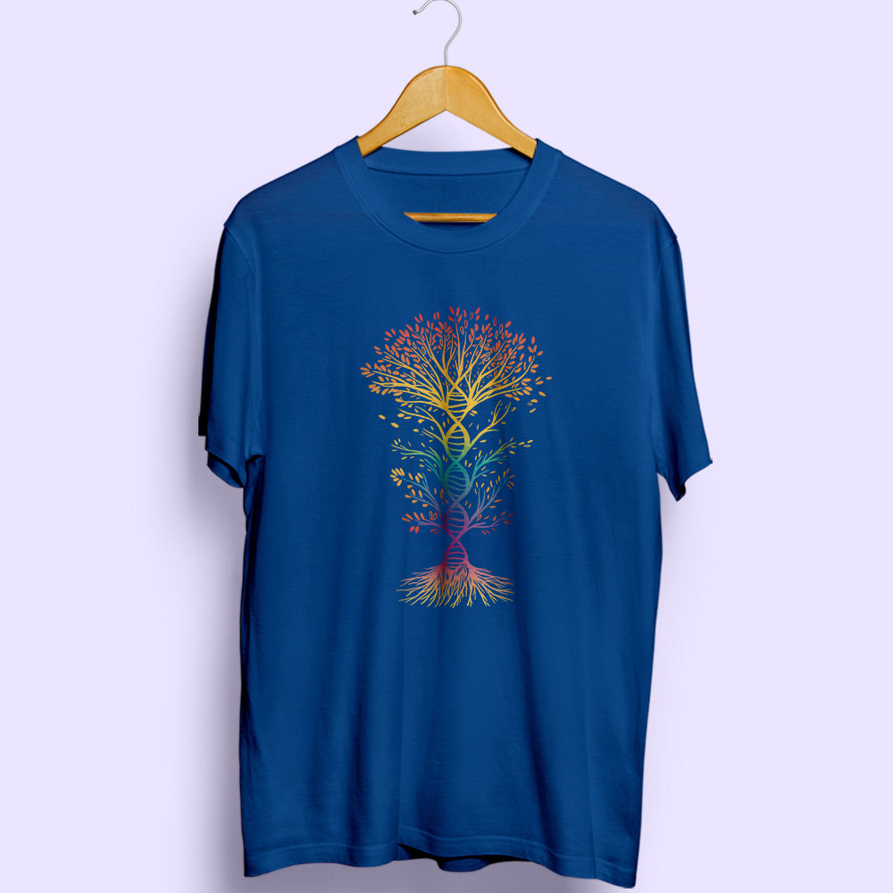 DNA Tree Half Sleeve T-Shirt - Soul & Peace