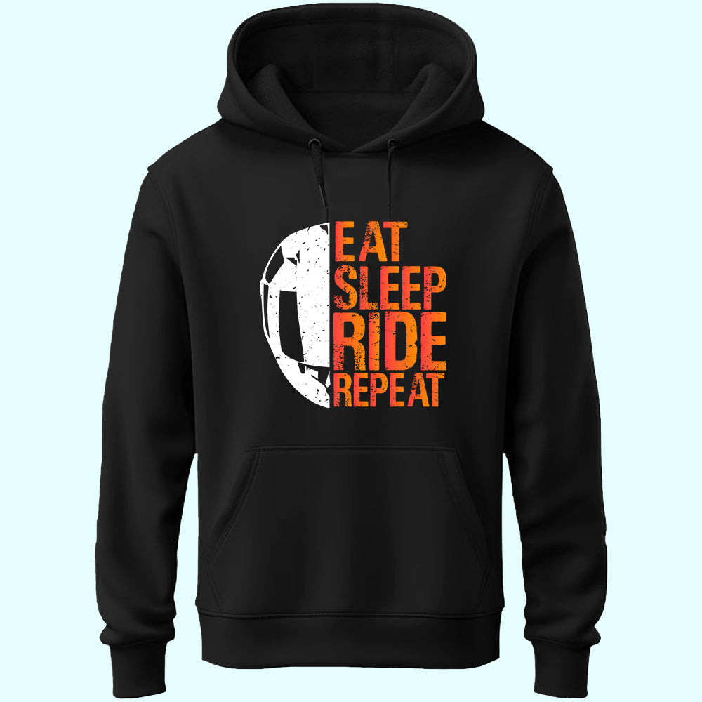 Eat Sleep Ride Repeat Unisex Hoodie - Soul & Peace