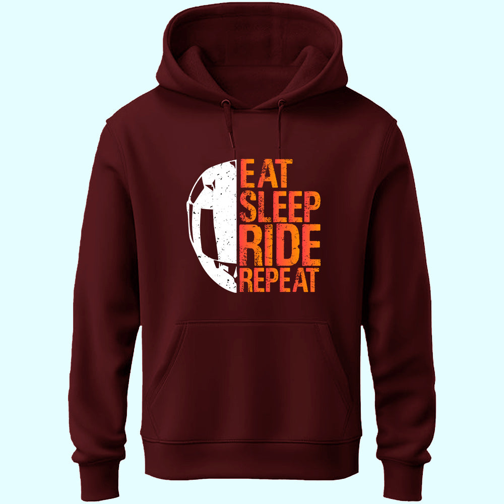 Eat Sleep Ride Repeat Unisex Hoodie - Soul & Peace