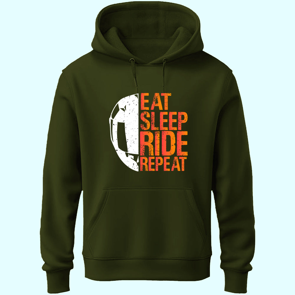 Eat Sleep Ride Repeat Unisex Hoodie - Soul & Peace