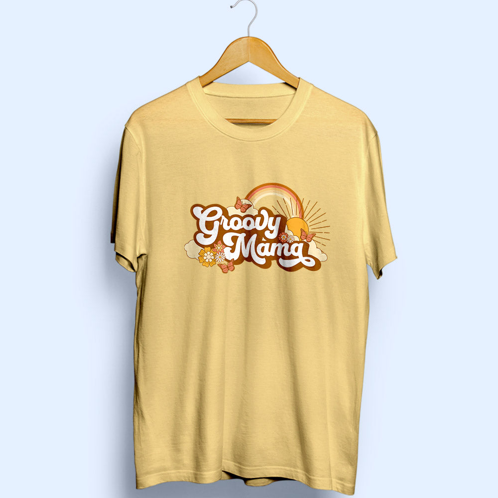 Groovy Mama Half Sleeve T-Shirt - Soul & Peace