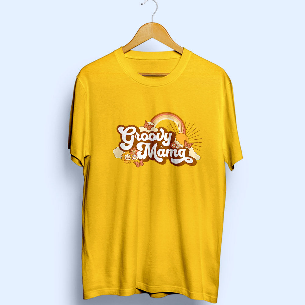Groovy Mama Half Sleeve T-Shirt - Soul & Peace