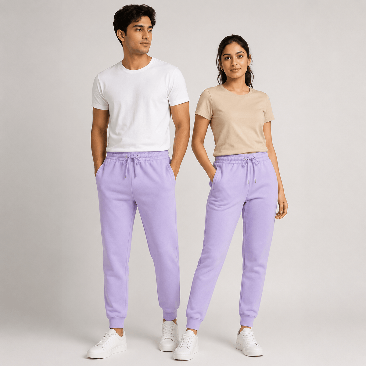 Lavender Unisex Joggers - Regular Fit