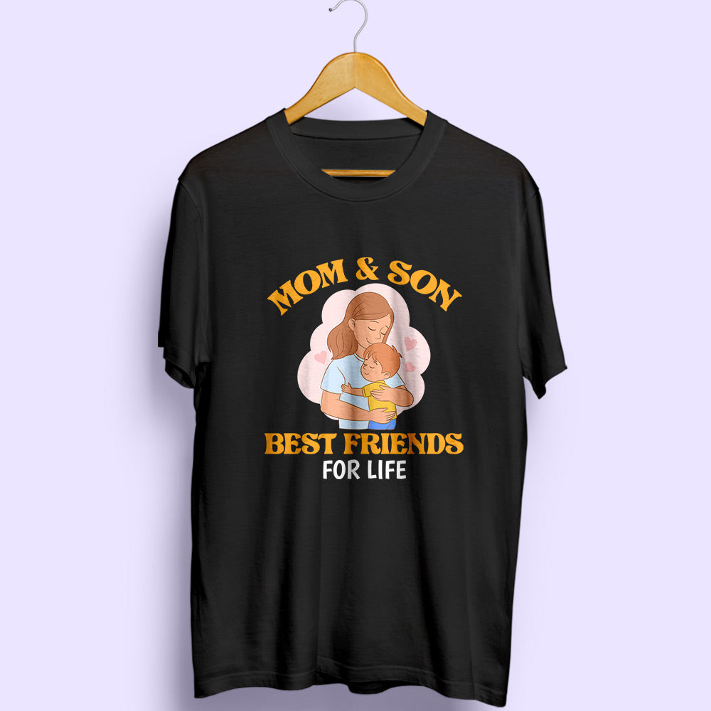 Mom & Son Best Friends Half Sleeve T-Shirt - Soul & Peace