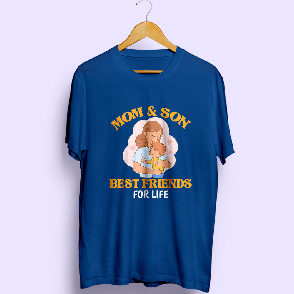 Mom & Son Best Friends Half Sleeve T-Shirt - Soul & Peace