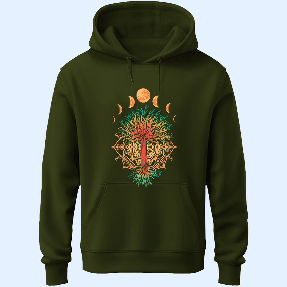 Moon Phases Unisex Hoodie - Soul & Peace