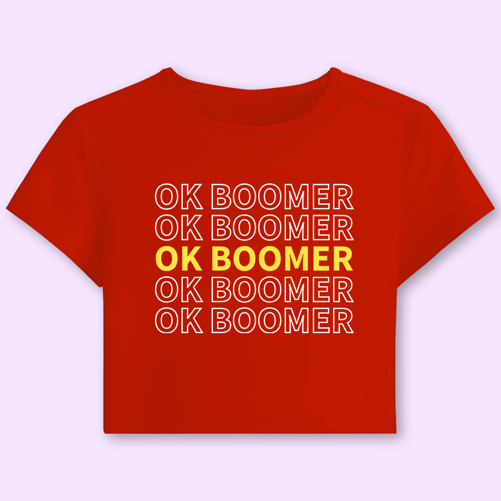 Ok Boomer Crop Top - Soul & Peace