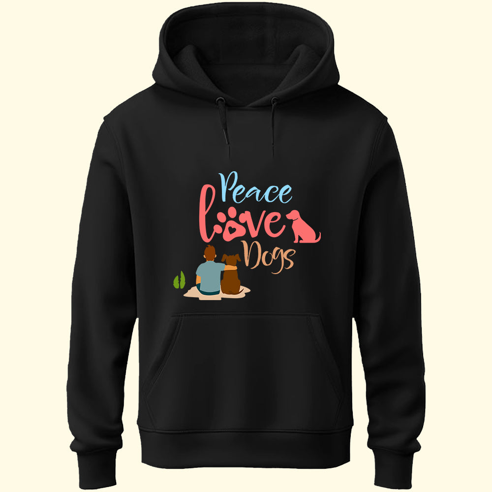 Peace Love Dogs Unisex Hoodie - Soul & Peace