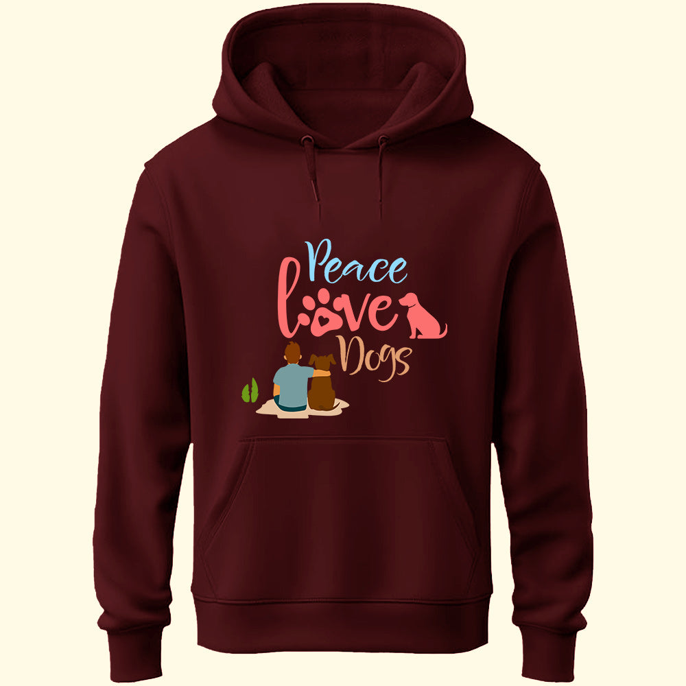 Peace Love Dogs Unisex Hoodie - Soul & Peace