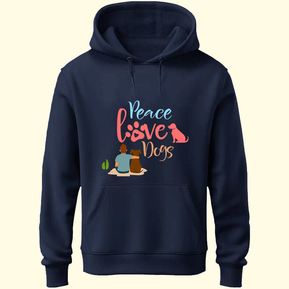 Peace Love Dogs Unisex Hoodie - Soul & Peace