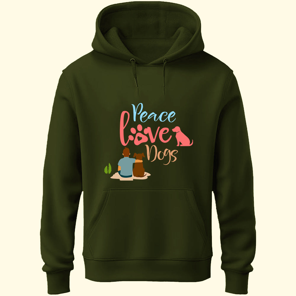 Peace Love Dogs Unisex Hoodie - Soul & Peace