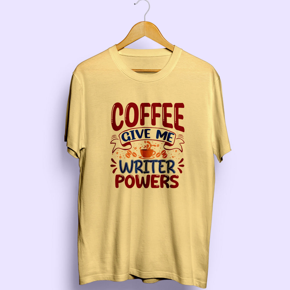Writer Powers Half Sleeve T-Shirt