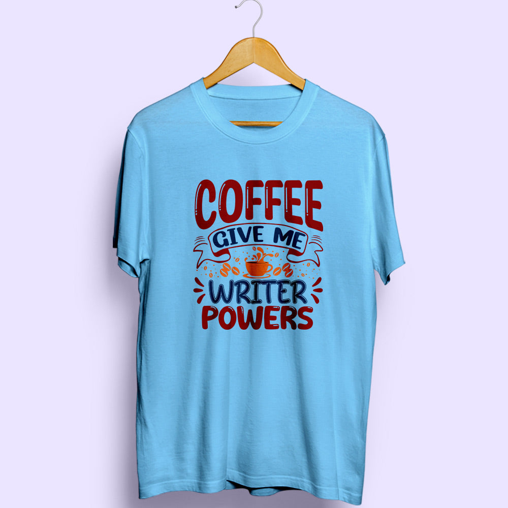 Writer Powers Half Sleeve T-Shirt