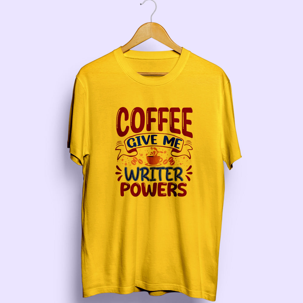 Writer Powers Half Sleeve T-Shirt