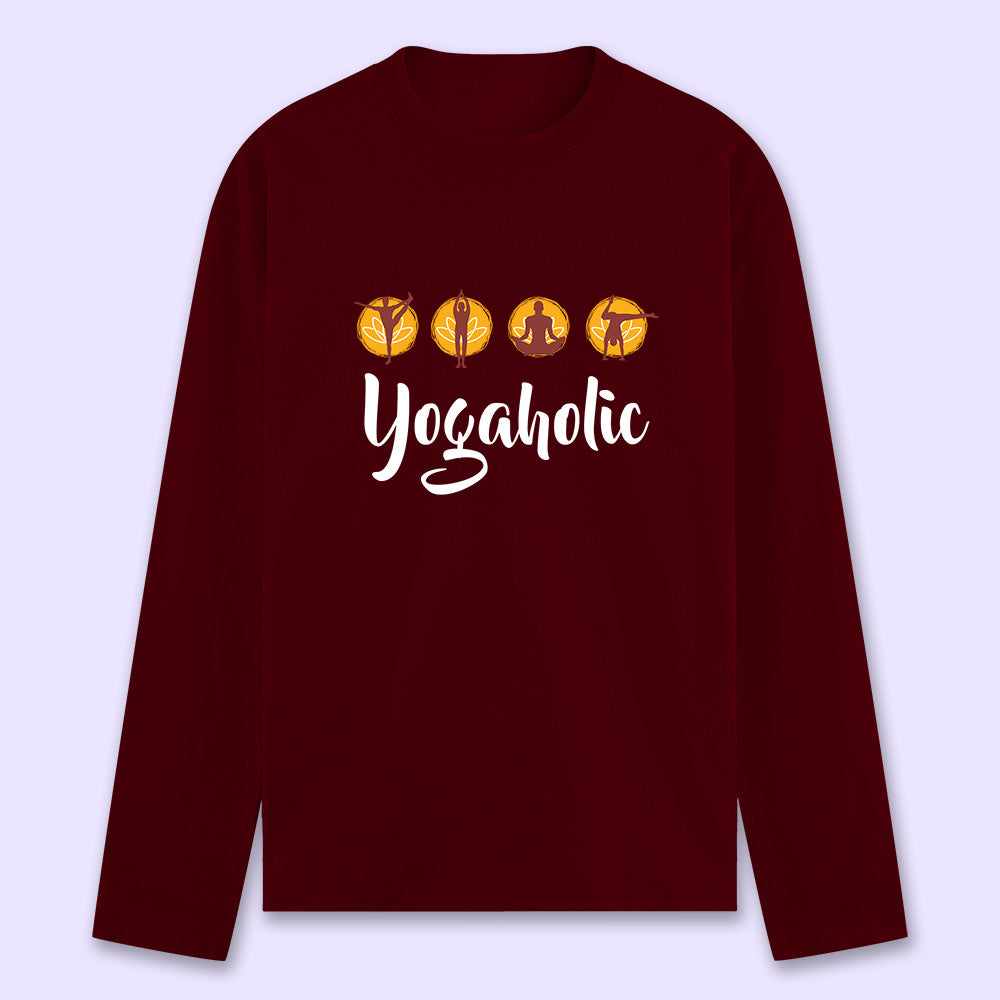 Yogaholic Full Sleeve T-shirt - Soul & Peace