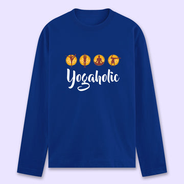 Yogaholic Full Sleeve T-shirt - Soul & Peace