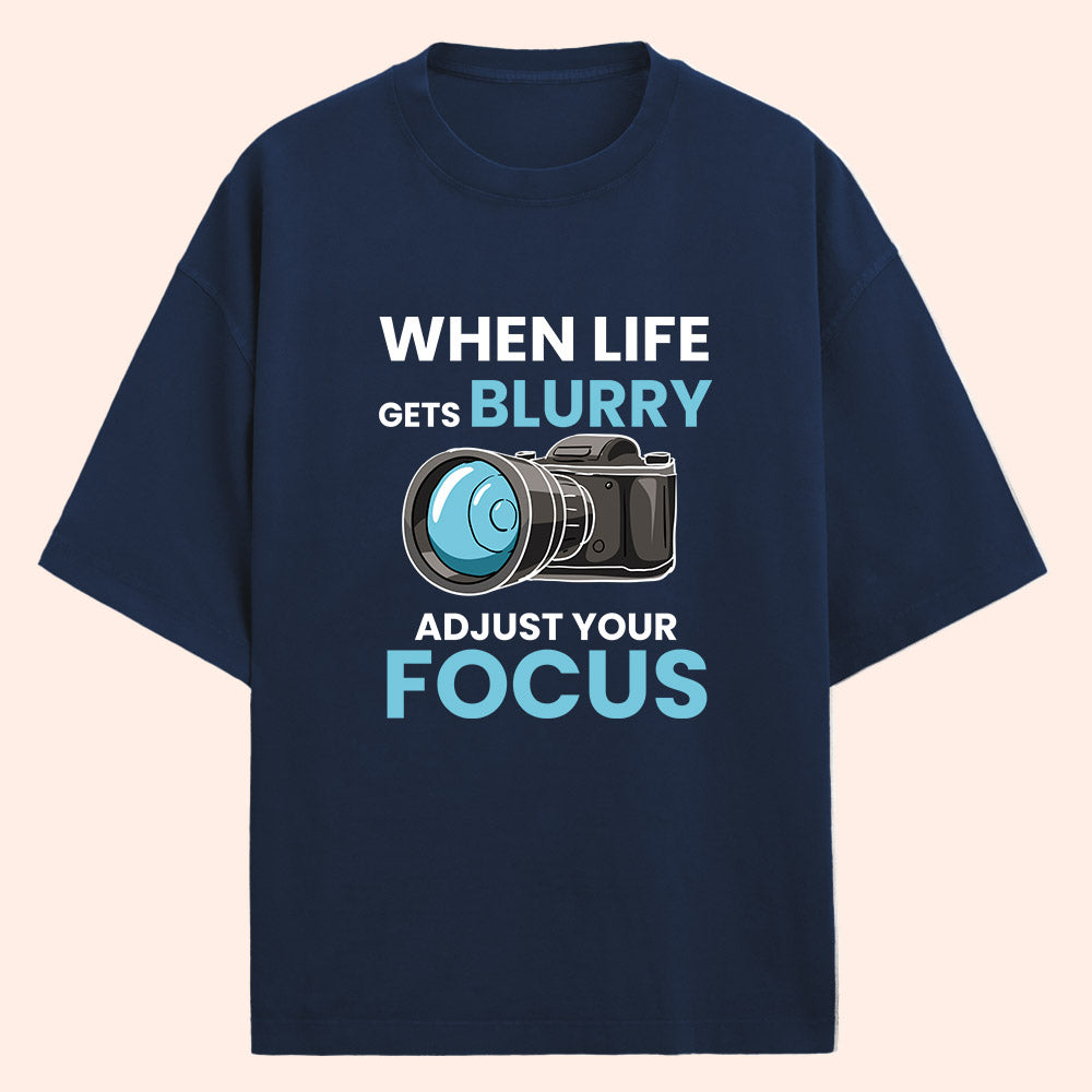 Adjust Your Focus (Front Print) Oversized T-Shirt