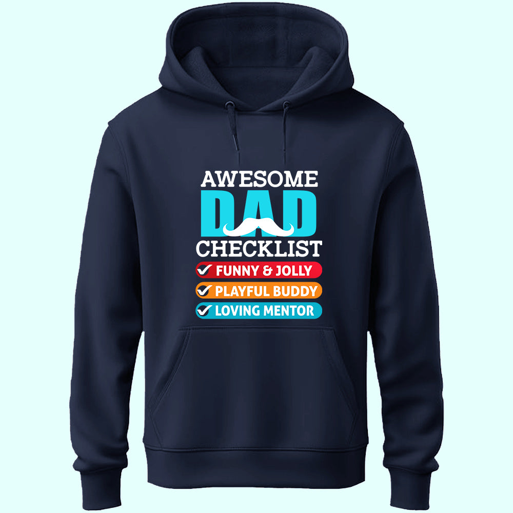 Awesome Dad Checklist Unisex Hoodie – Soul & Peace