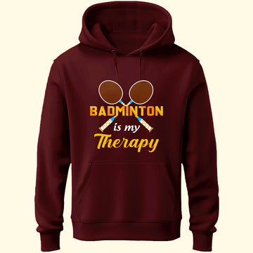 Badminton Is My Therapy Unisex Hoodie