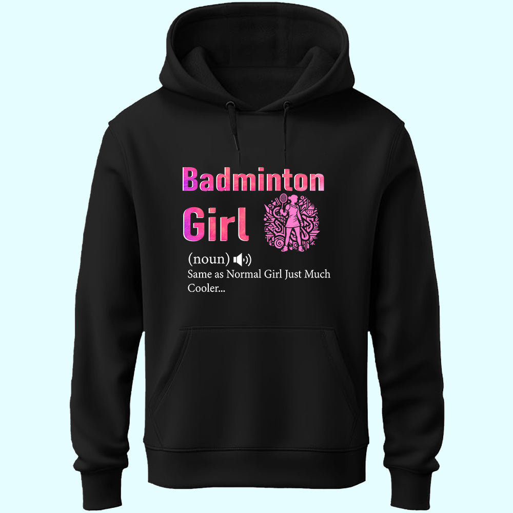 Badminton Girl Unisex Hoodie
