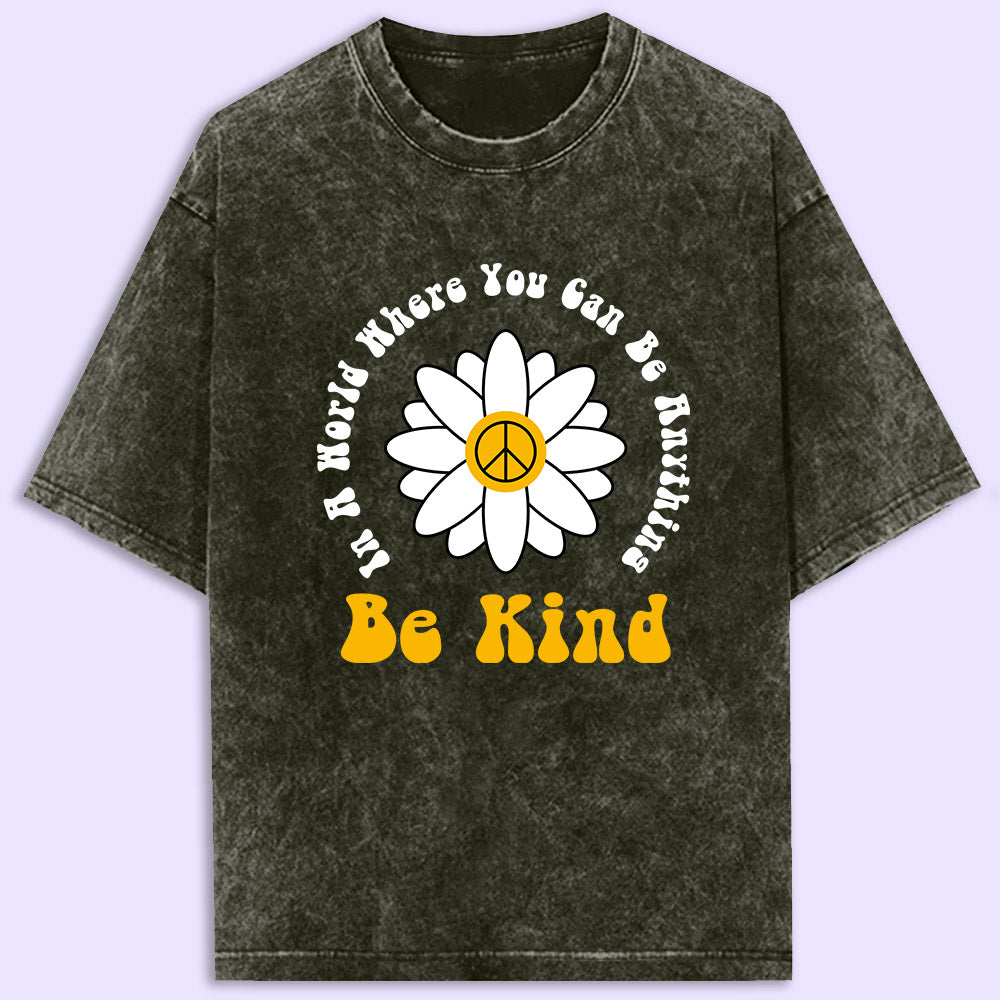 Be Kind Acid Wash Oversized T-Shirt