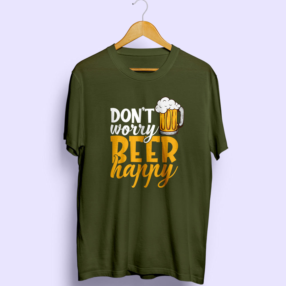 Beer Happy Half Sleeve T-Shirt