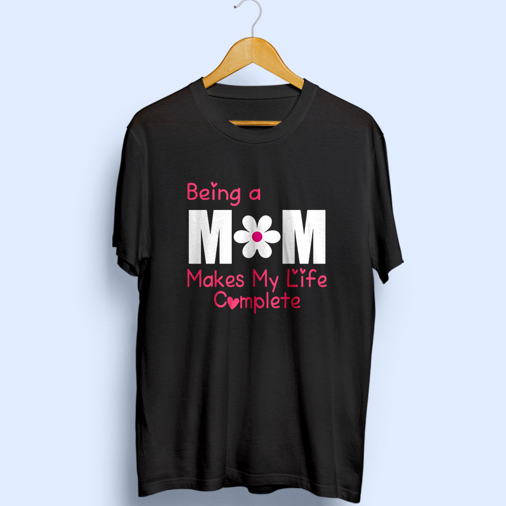 Being A Mom Half Sleeve T-Shirt - Soul & Peace