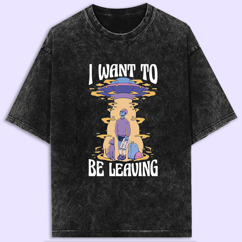 Be Leaving Acid Wash Oversized T-Shirt - Soul & Peace