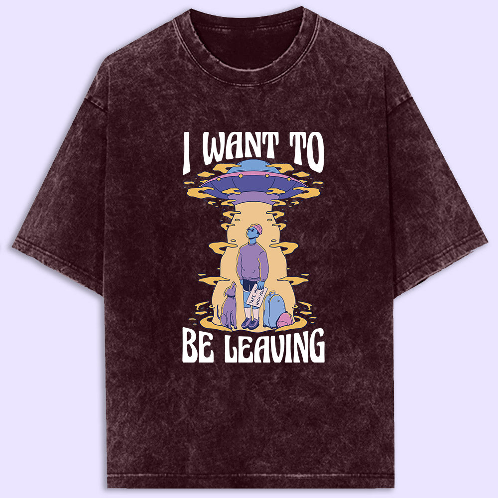 Be Leaving Acid Wash Oversized T-Shirt - Soul & Peace