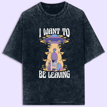 Be Leaving Acid Wash Oversized T-Shirt