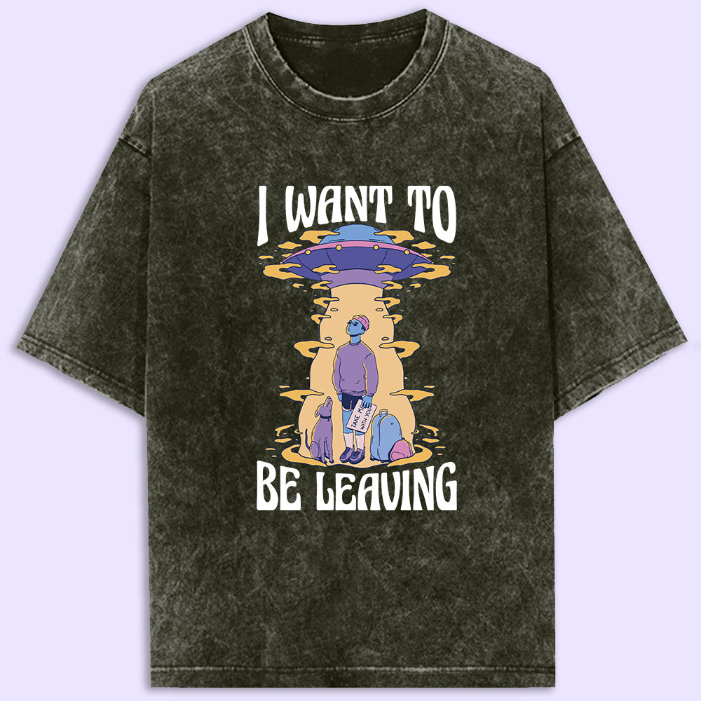 Be Leaving Acid Wash Oversized T-Shirt - Soul & Peace