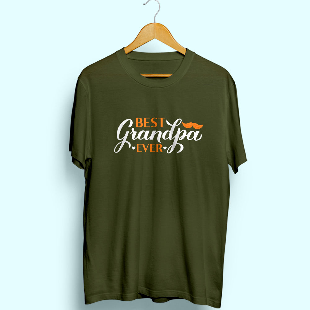 Best Grandpa Ever Half Sleeve T-Shirt