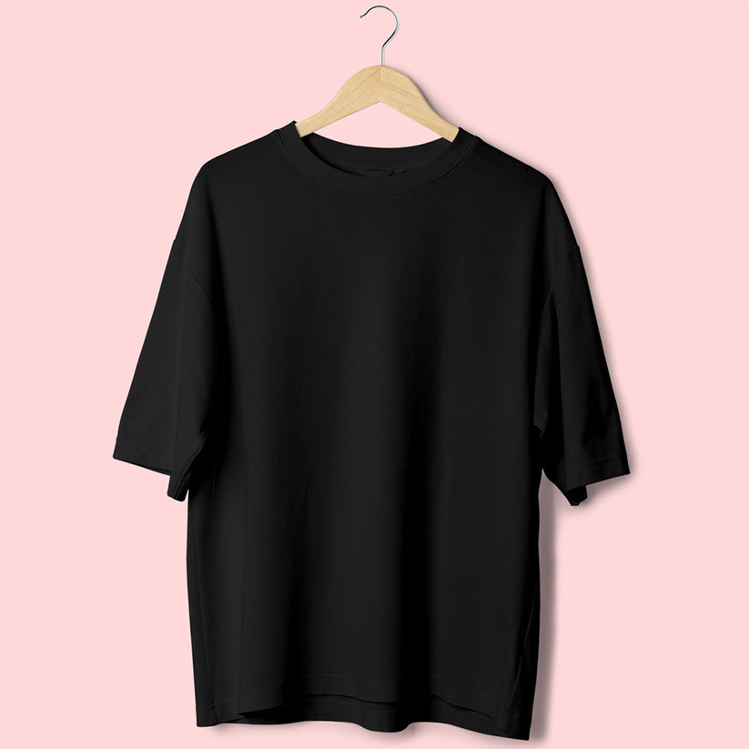 Plain Black Oversized T-Shirt