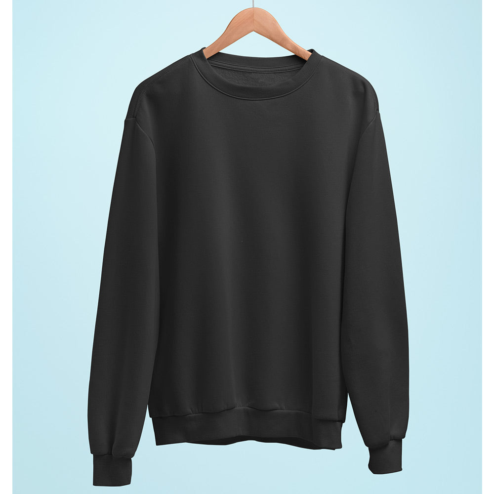 Black Plain Sweatshirt - Soul & Peace