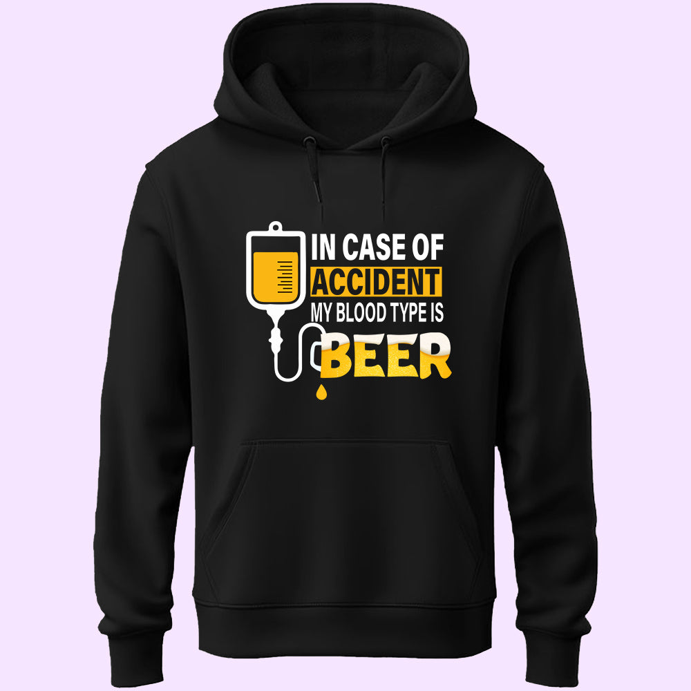Blood Type Is Beer Unisex Hoodie
