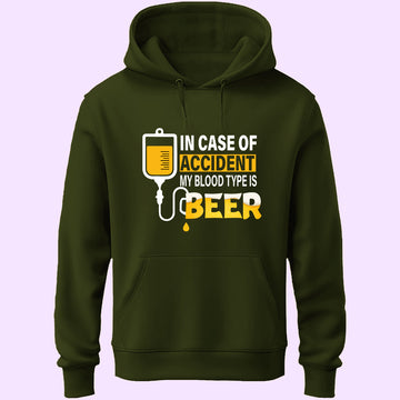 Blood Type Is Beer Unisex Hoodie
