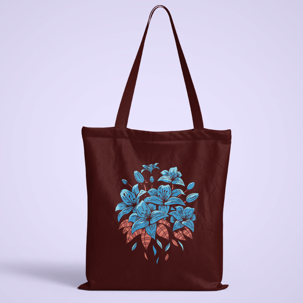 Blue Lilies Tote Bag