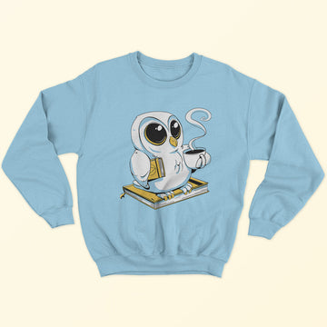 Book Owl & Coffee Sweatshirt